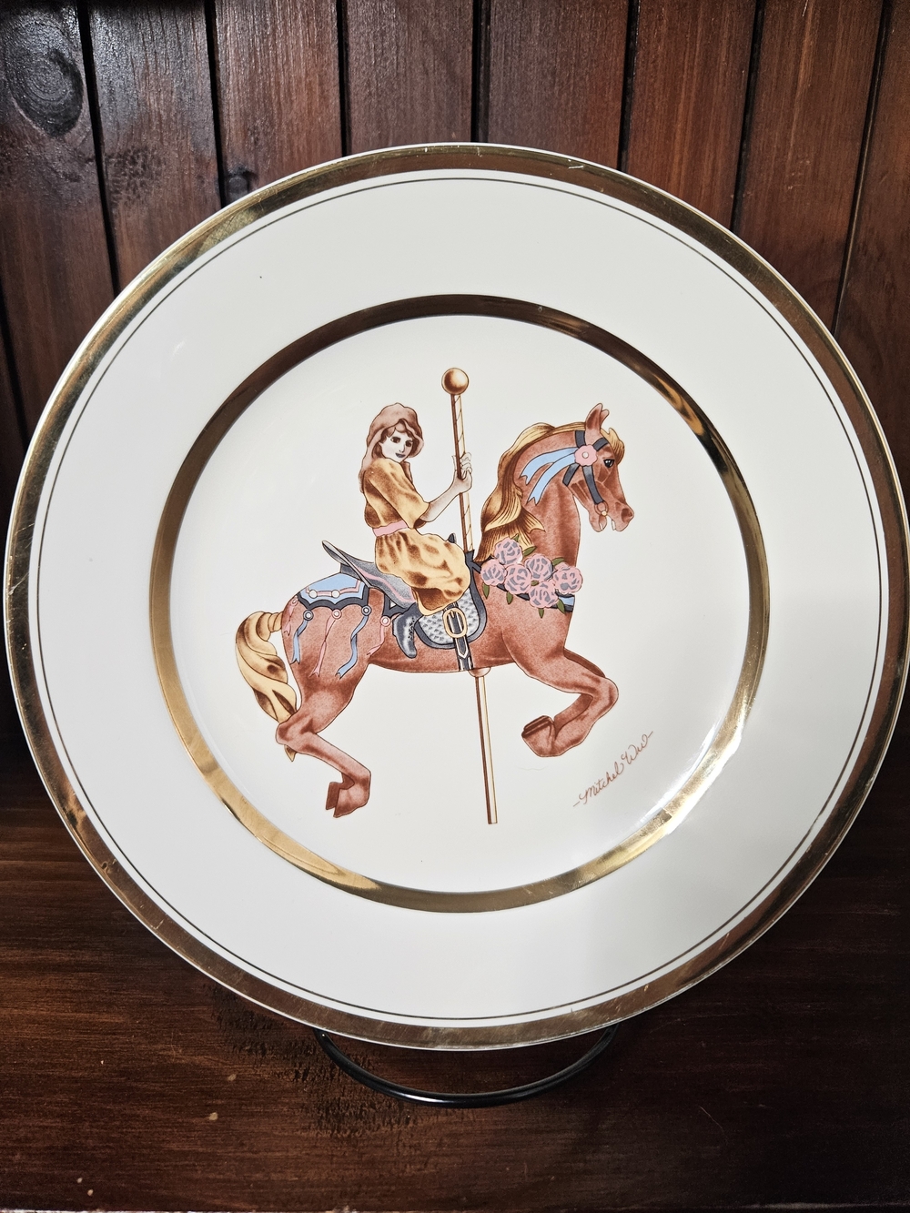 Vintage 1987 Limited Edition Carousel Memories Plate By Willitts Designs #284